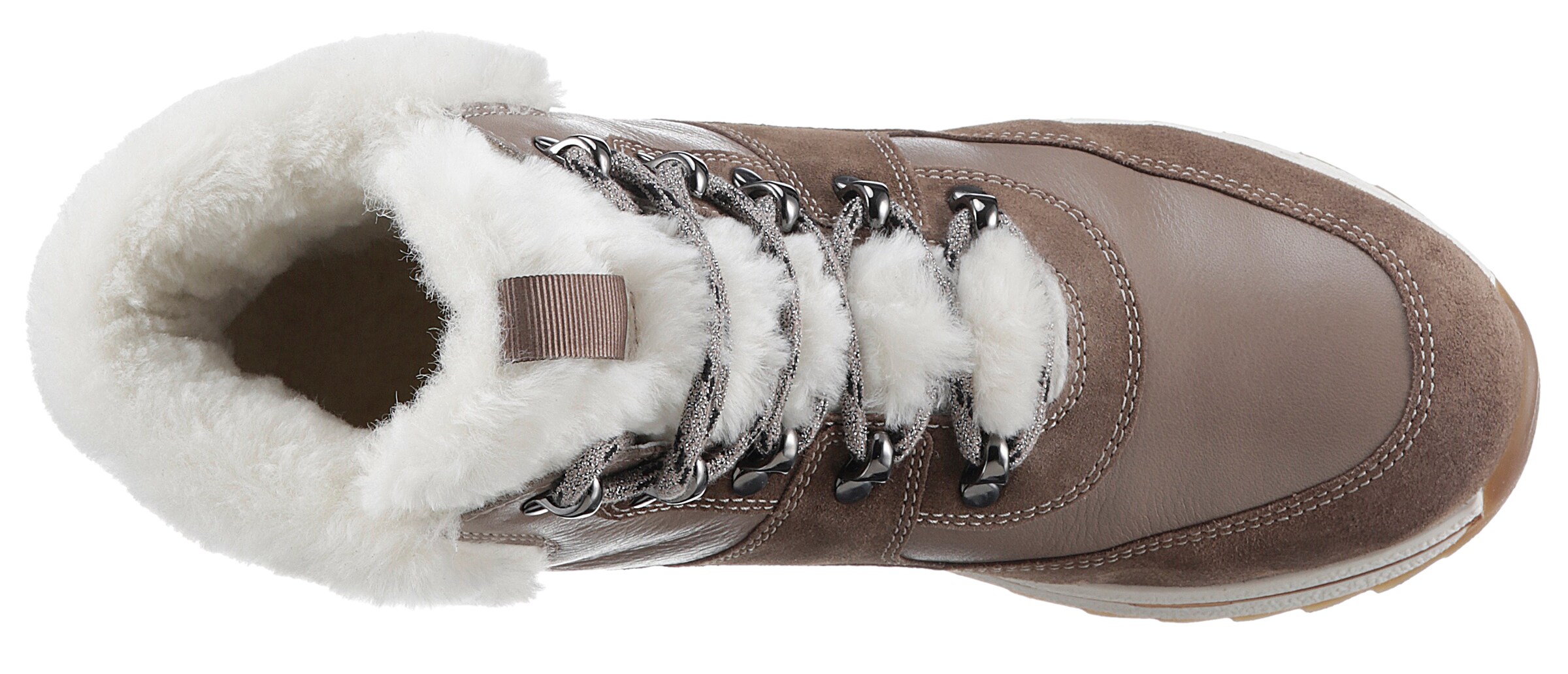 ARA Lace-Up Ankle Boots in Brown