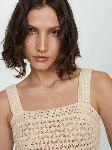 Tops en tricot 'CUADRI' MANGO en beige