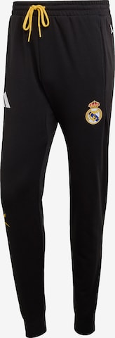 ADIDAS PERFORMANCE Tapered Sportbroek 'Real Madrid Avengers' in Zwart: voorkant