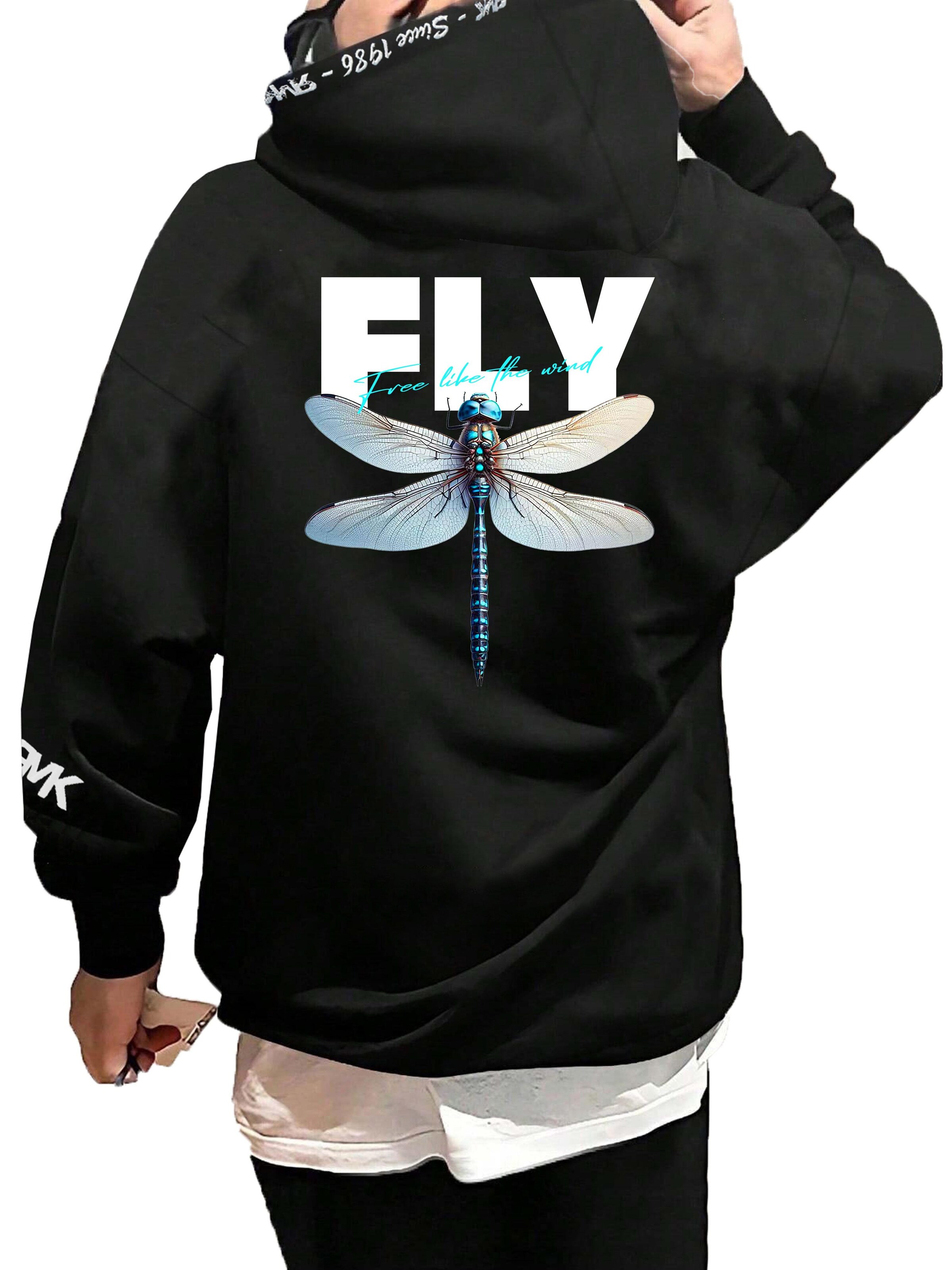 RMK Sweatshirt 'Fly Libelle' in Black