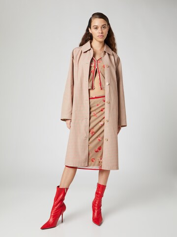 Bella x ABOUT YOU Between-seasons coat 'Sidney' in Beige: front