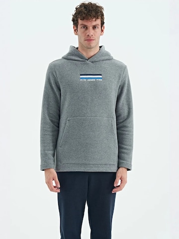 Tommy Life - Sweatshirt em cinzento: frente