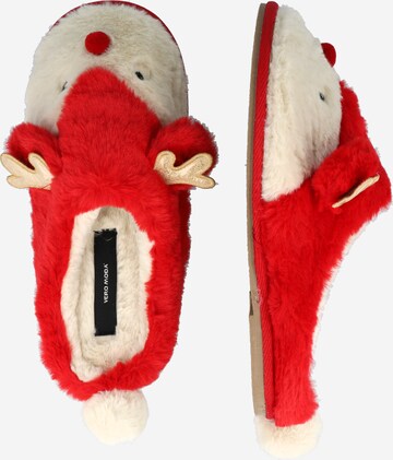 VERO MODA - Pantufa 'DEER' em vermelho