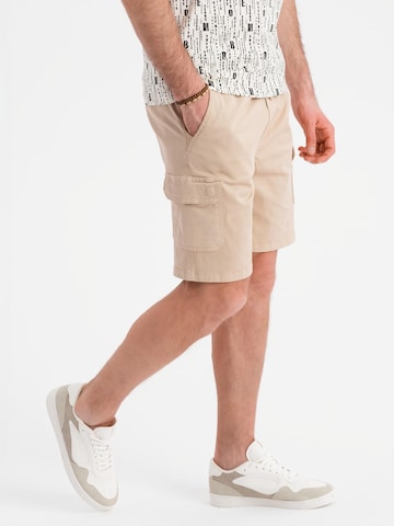 Ombre Regular Cargobroek in Beige