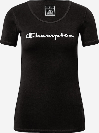 Champion Authentic Athletic Apparel Funkcionalna majica | črna / bela barva, Prikaz izdelka