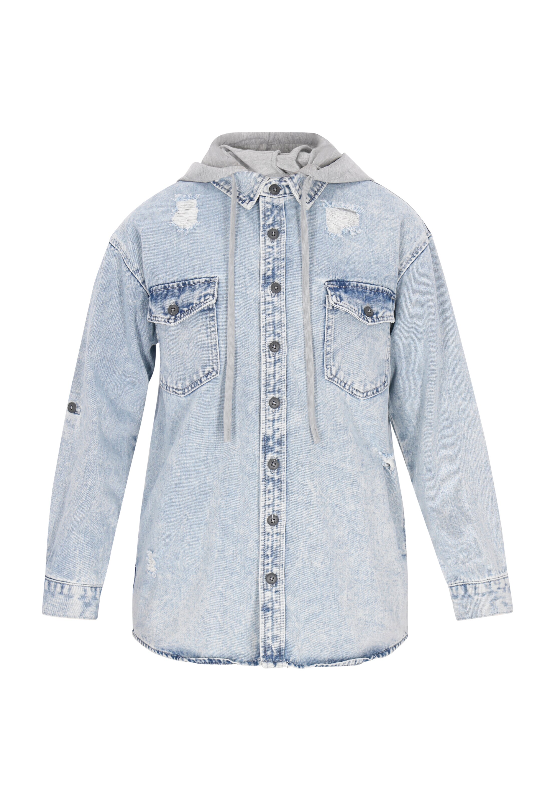 swirly Přechodná bunda – modrá: přední strana