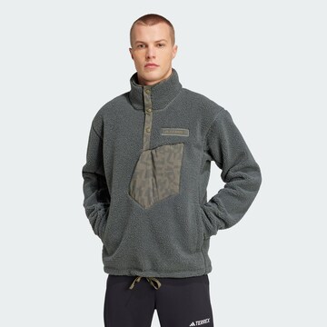 Pull-over de sport 'Xploric' ADIDAS TERREX en gris : devant