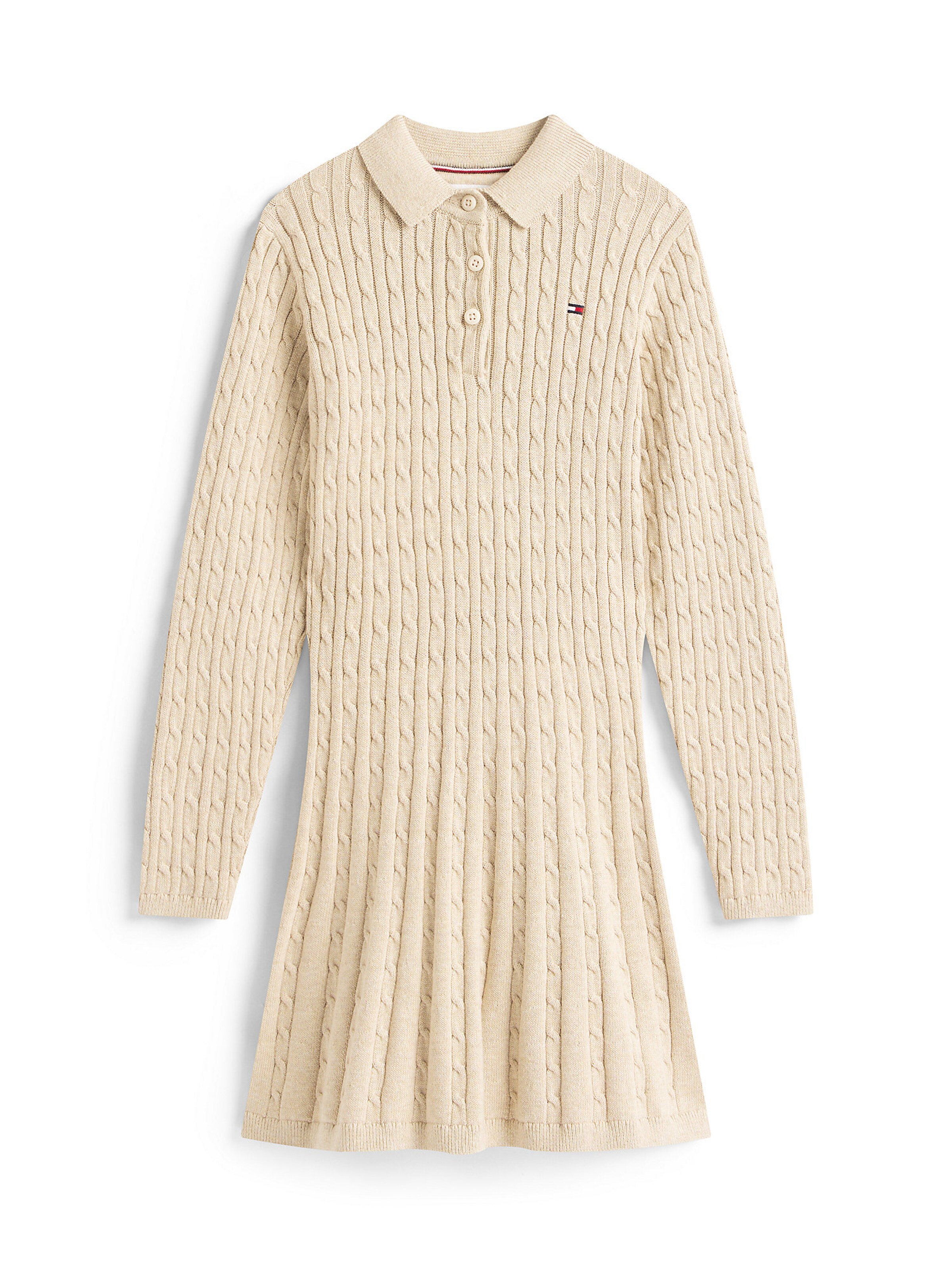 TOMMY HILFIGER Jurk in Beige: voorkant