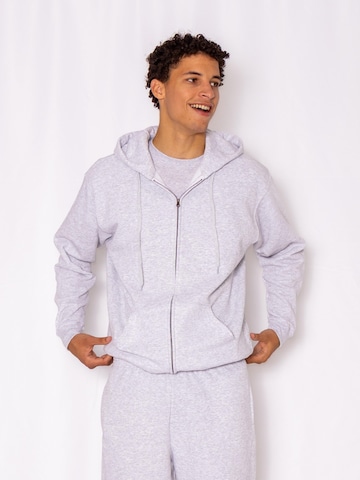 Giacca di felpa 'Zip Hoodie' di FRUIT OF THE LOOM in grigio