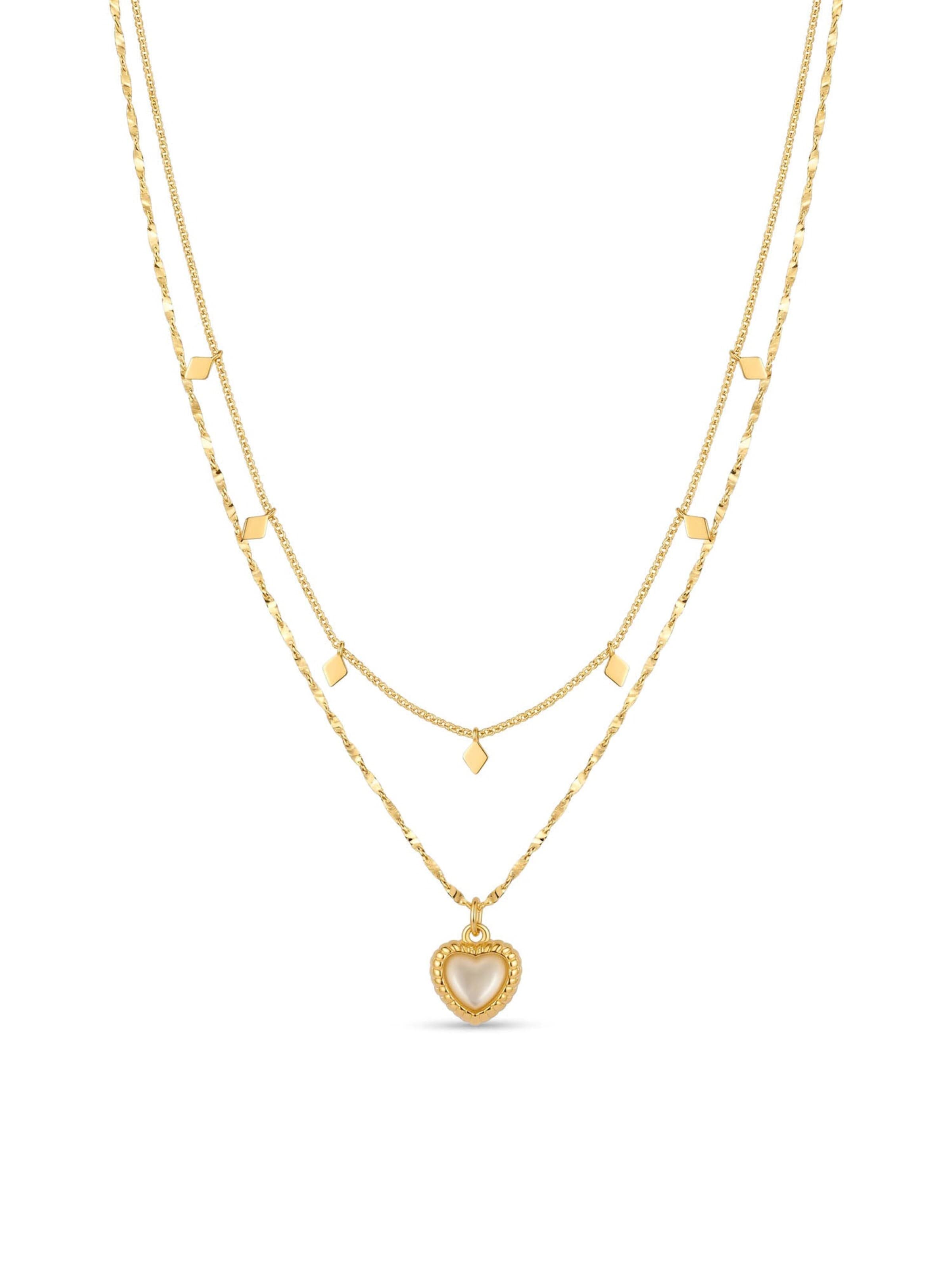 Nemomatheo Necklace 'Kette Amara Cuore' in Gold: front