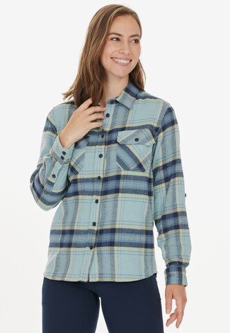 Whistler Regular fit Athletic Button Up Shirt 'Jamba' in Blue: front