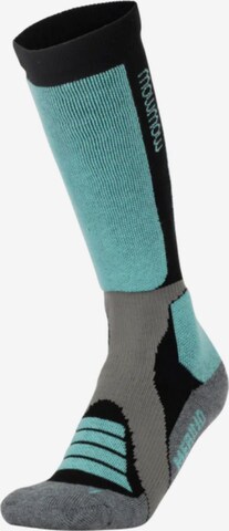 Chaussettes de sport 'MowMow Ski Socks - Silver Ions - Antibacterial - Men - Women - Size 39-42 - Gray' Mowmow en bleu : devant
