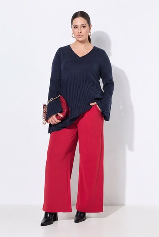 MIAMODA Loose fit Trousers in Red