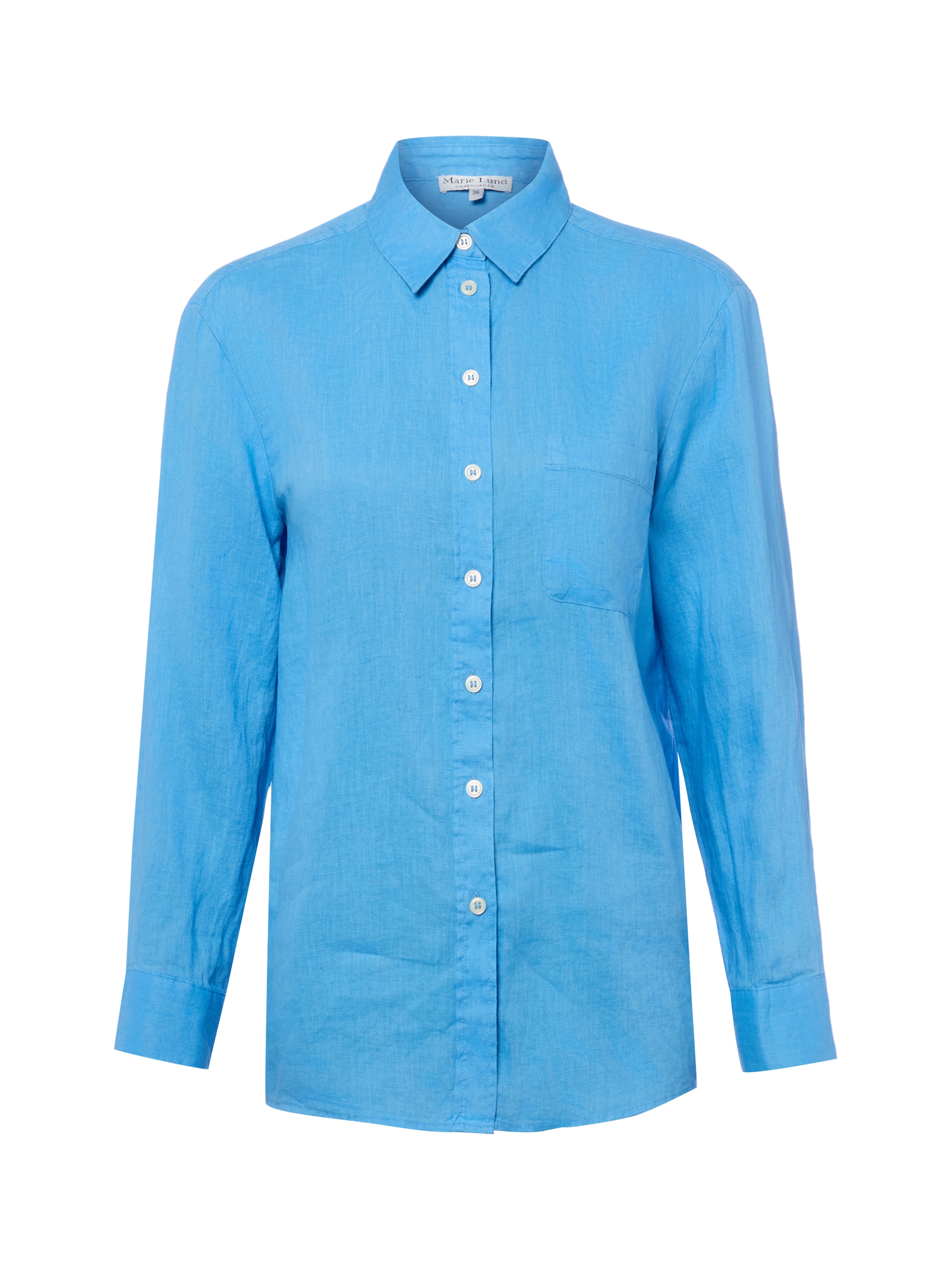 Marie Lund Blouse in Blue: front