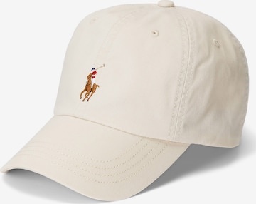 Polo Ralph Lauren Шапка с козирка в бежово: отпред