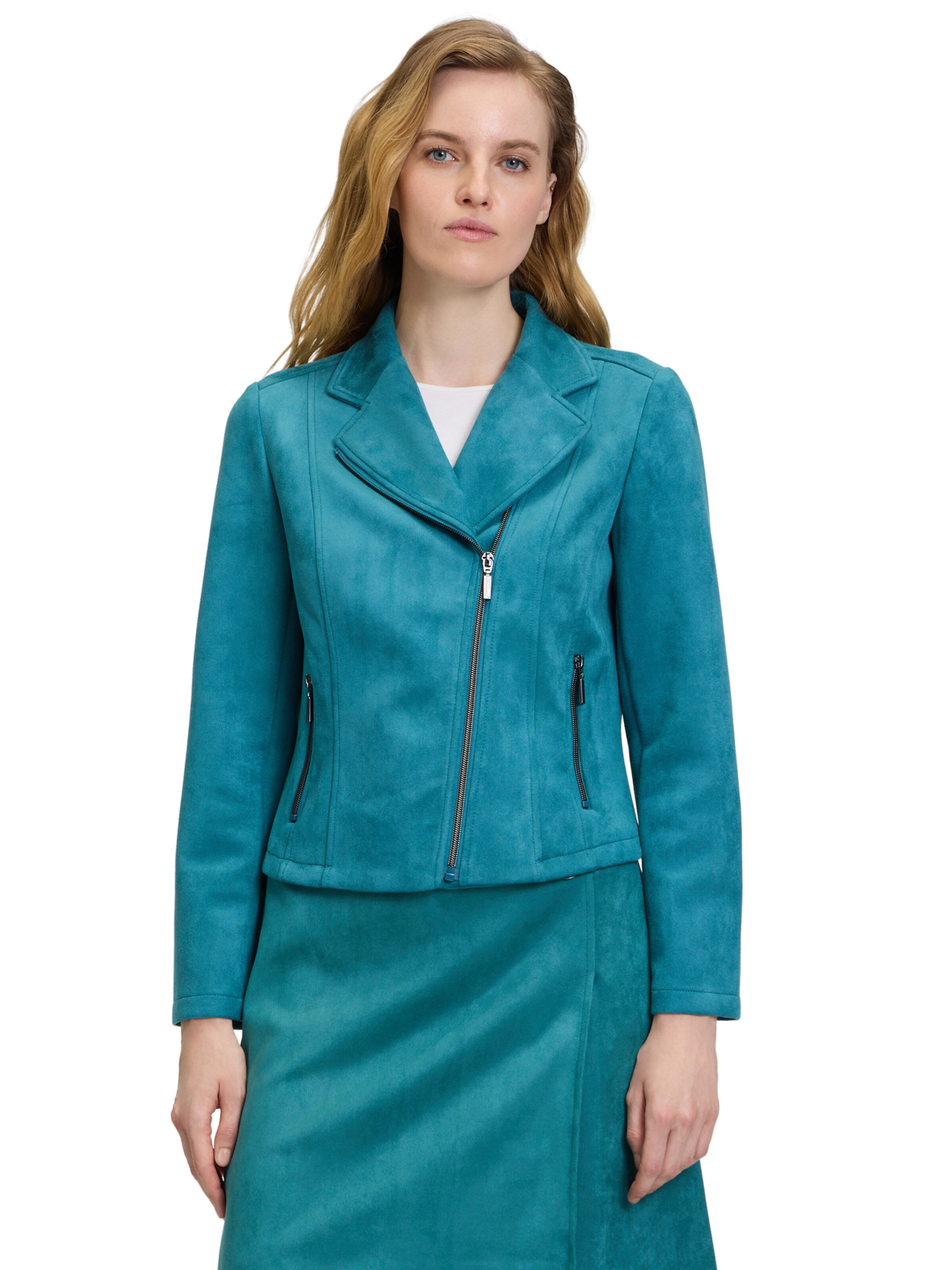 Veste mi-saison Betty Barclay en bleu : devant