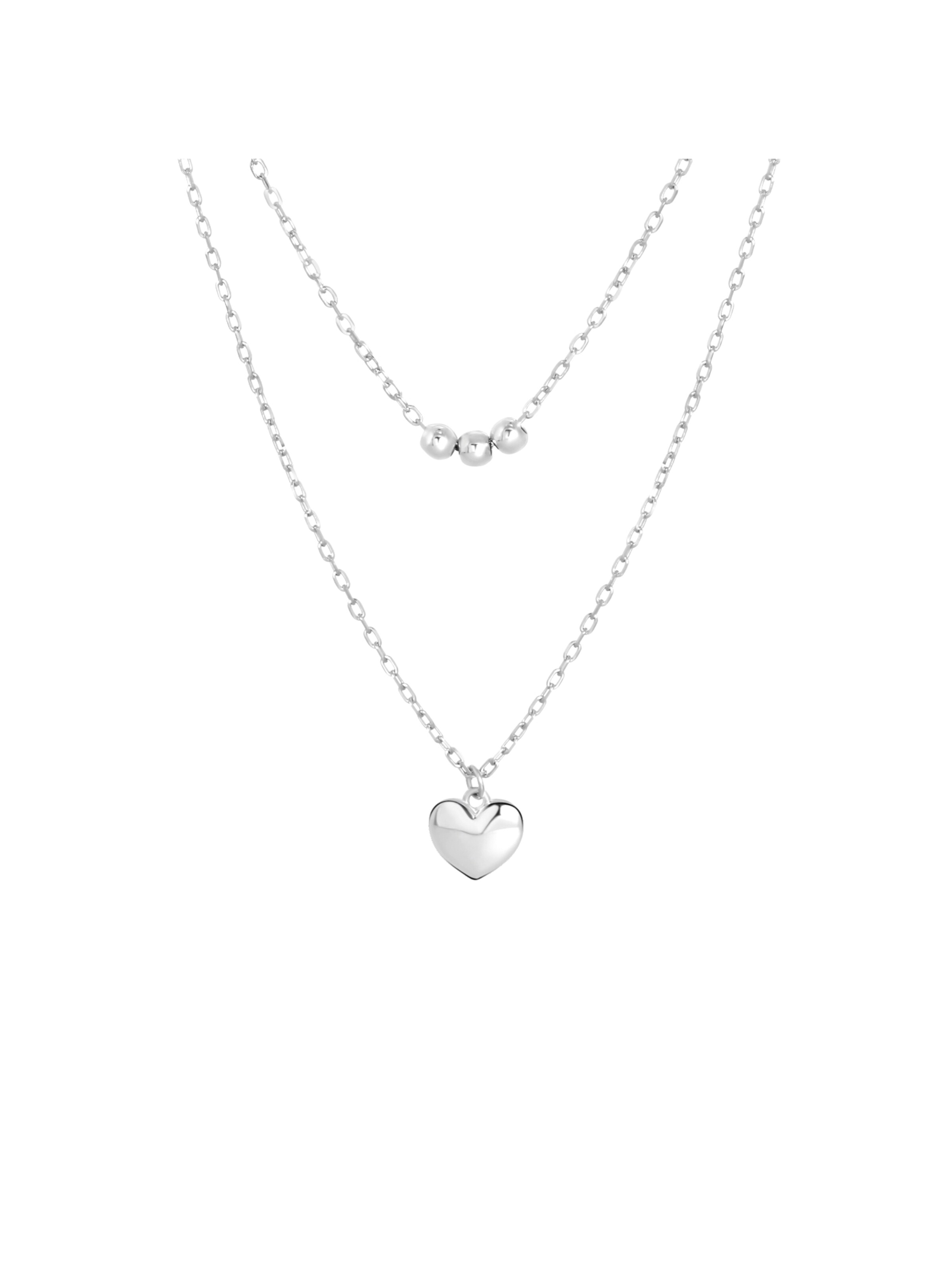 Lucardi Kette in Silber: Vorderseite