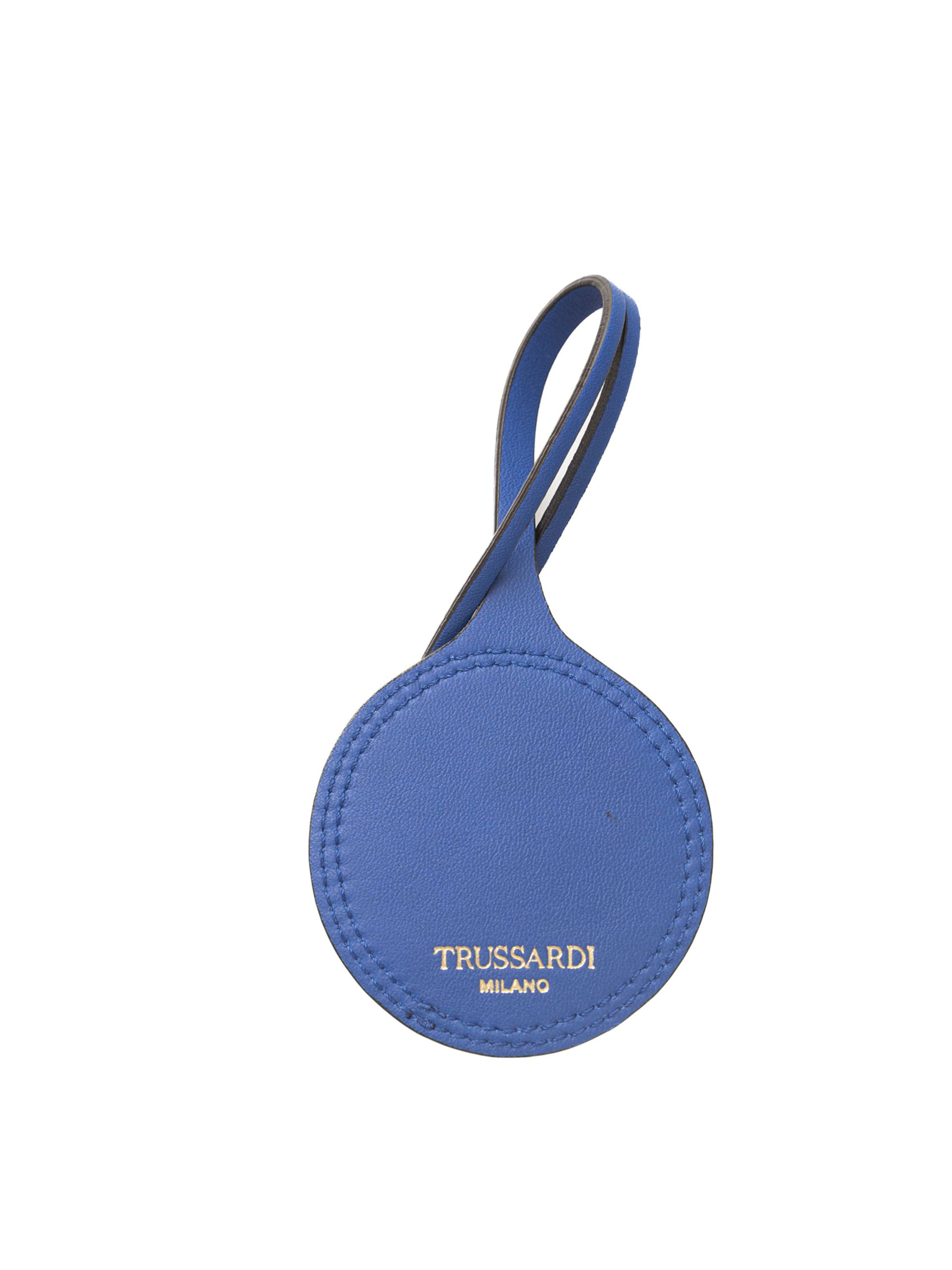 Portachiavi di Trussardi in blu: frontale