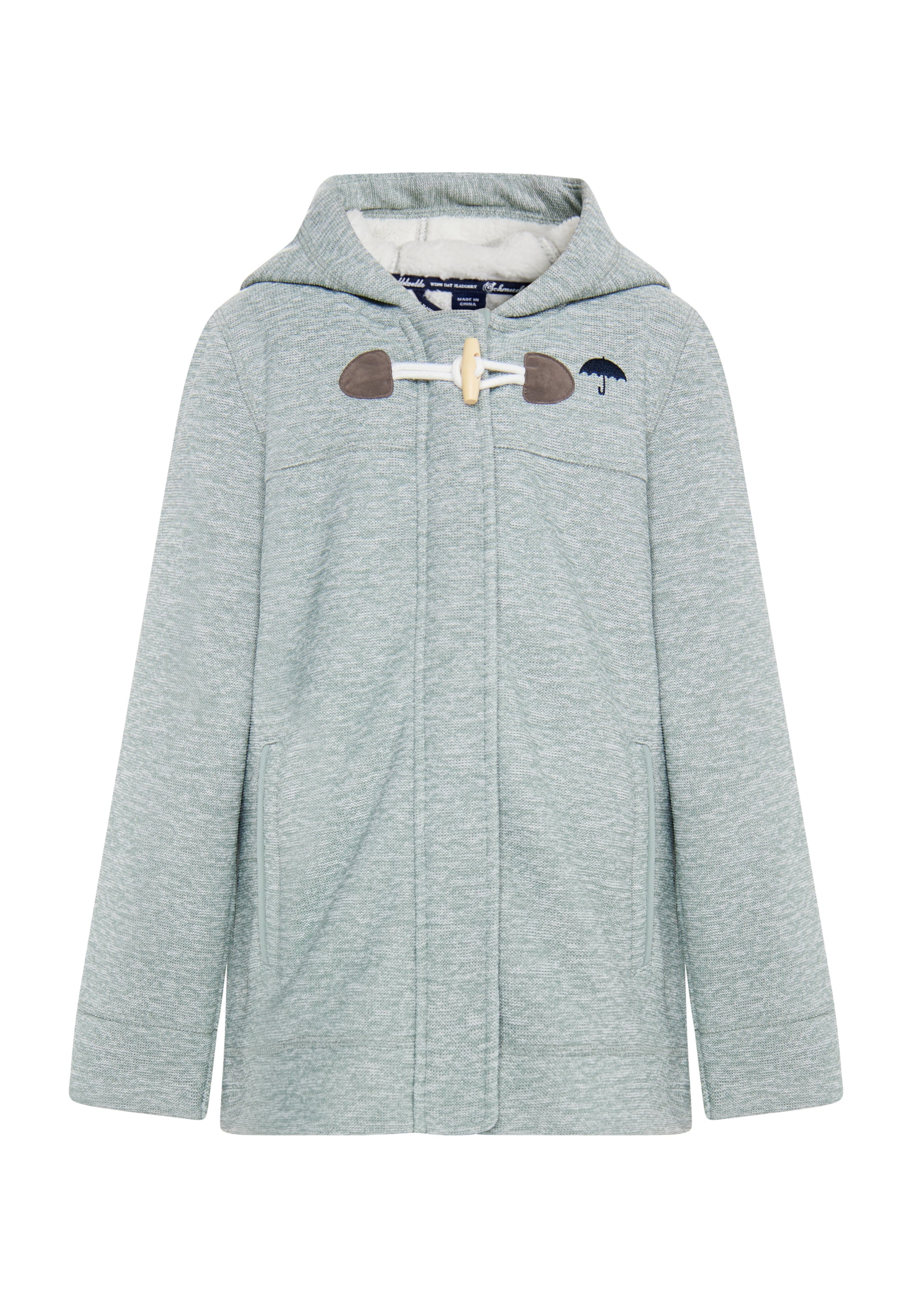 Schmuddelwedda Fleecejakke 'Rabine' i grøn: forside