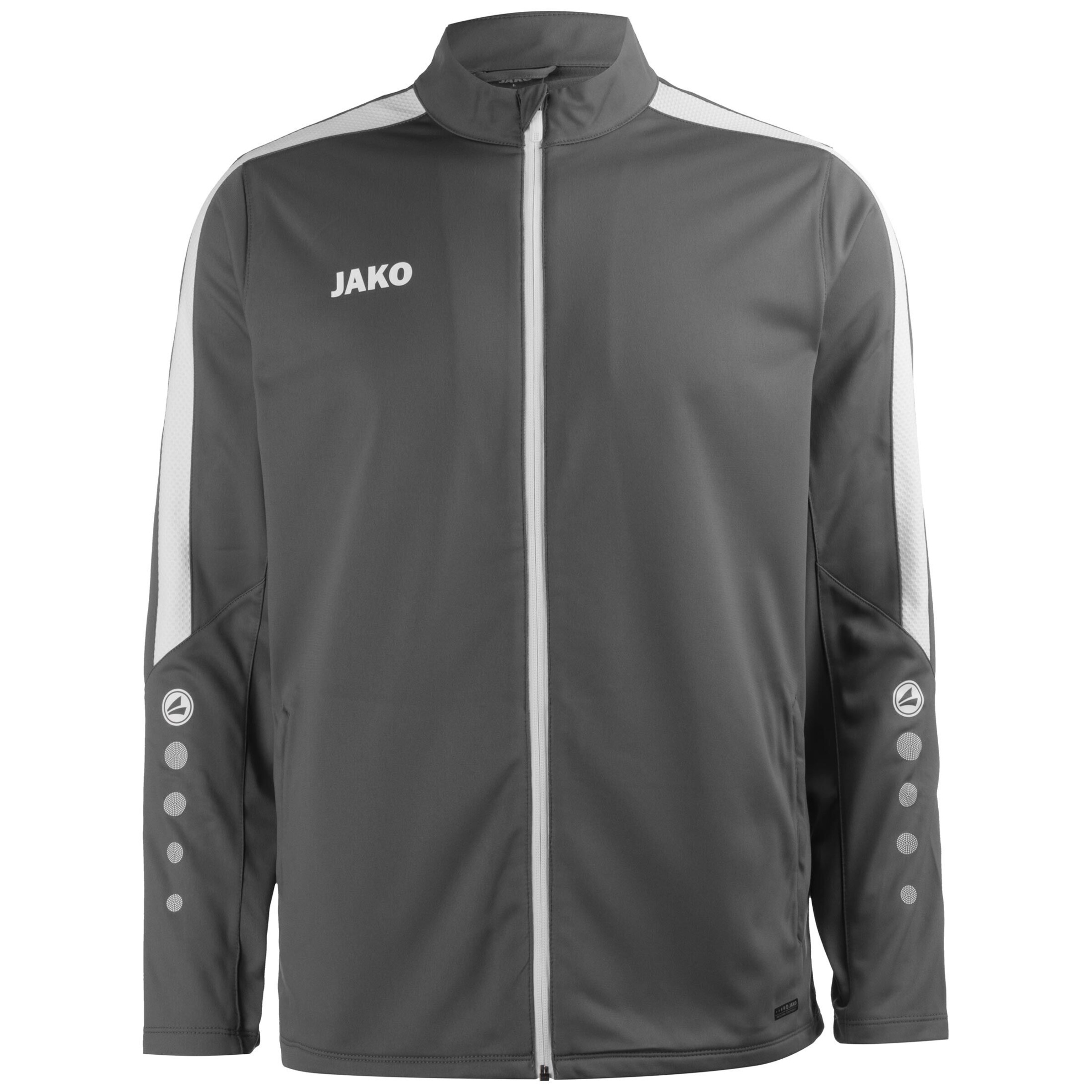 JAKO Trainingsjacke 'Power' in Grau: Vorderseite