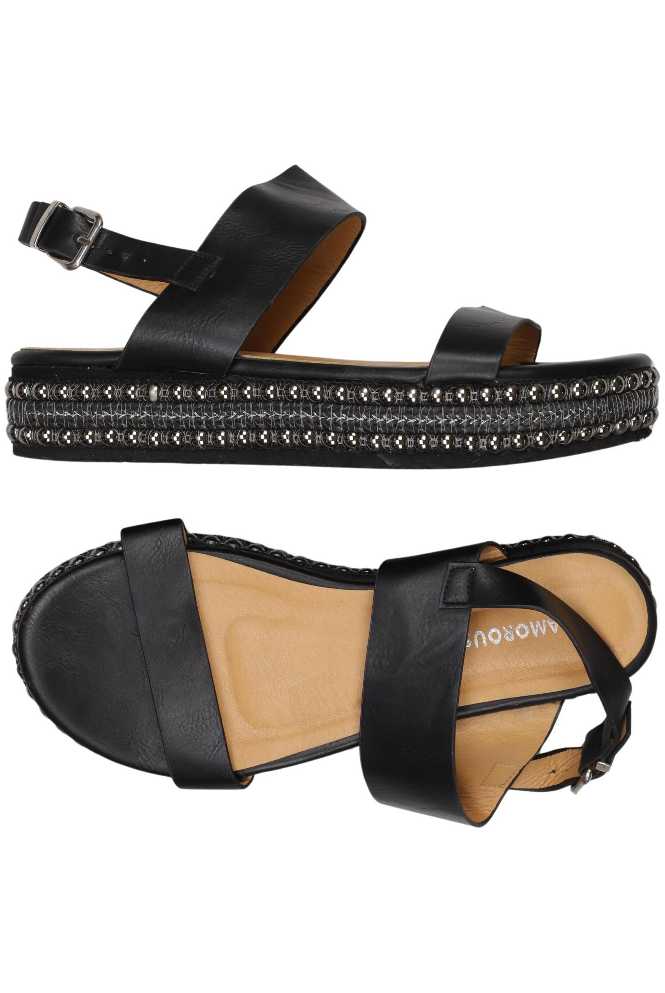 GLAMOROUS Halbschuh 38 in Schwarz: Vorderseite