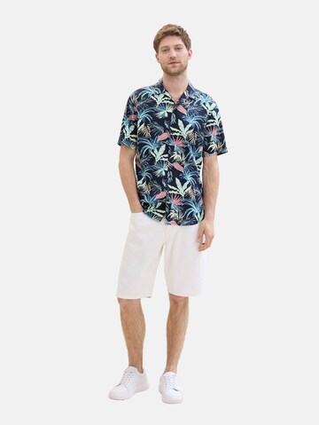 Coupe regular Chemise TOM TAILOR en bleu