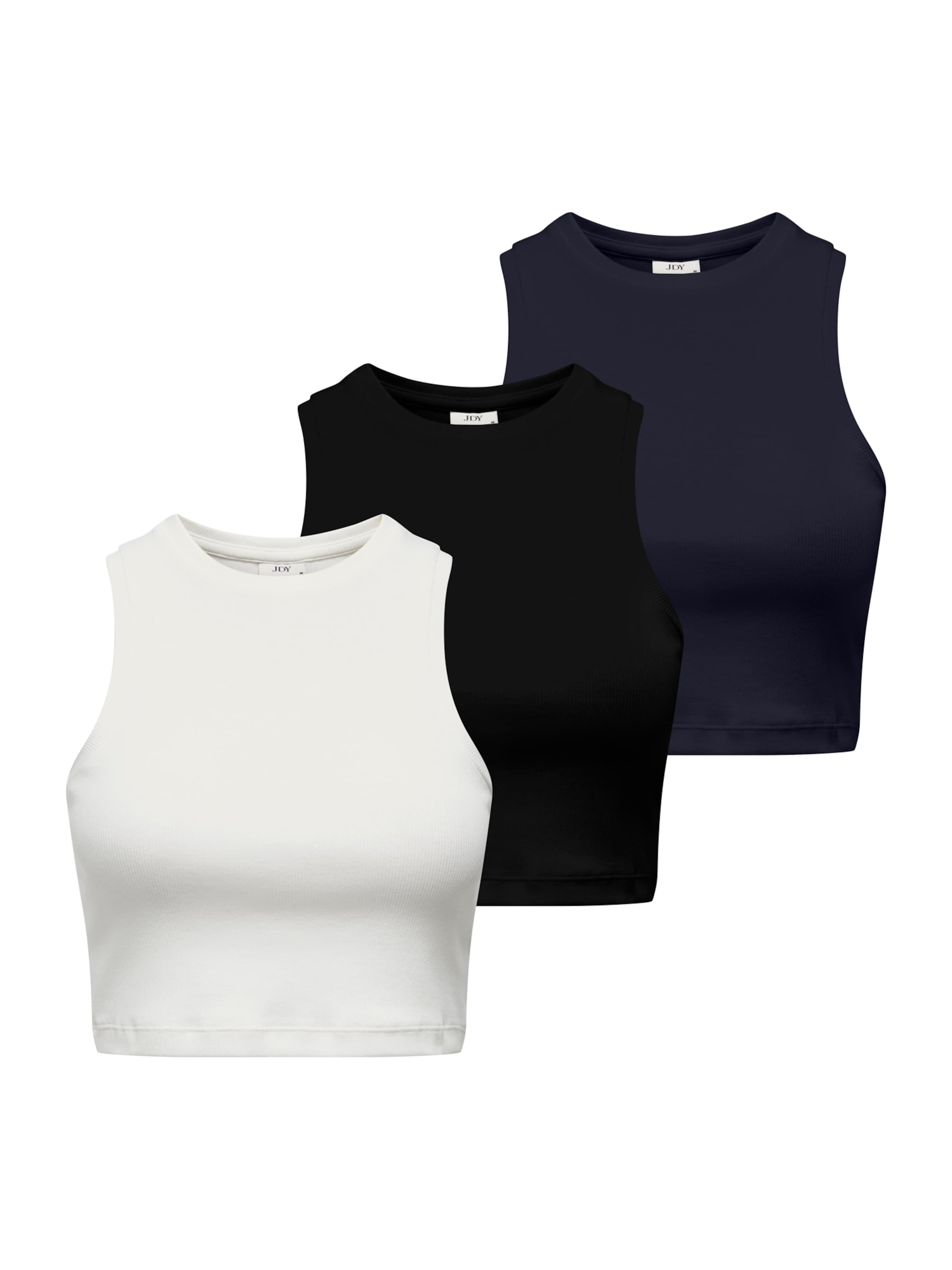 JDY Top 'JDYLUCKY' in Night blue / Black / White, Item view