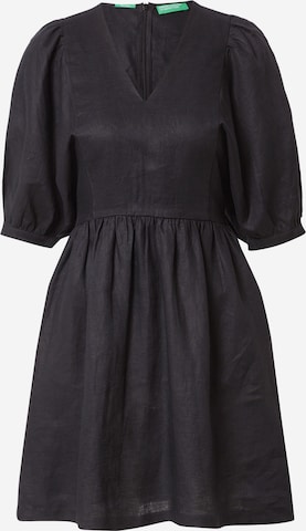 UNITED COLORS OF BENETTON Klänning i svart: framsida