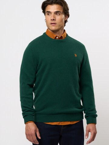 U.S. POLO ASSN. Neulepaita 'Ketil' värissä vihreä: etupuoli