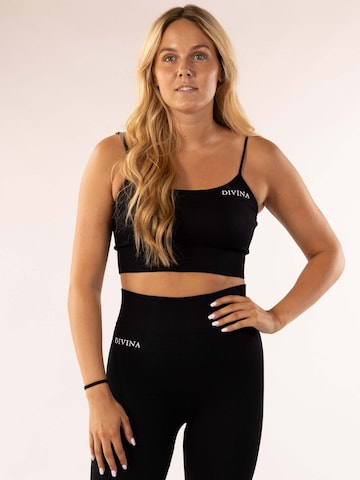 Divina Bustier Sports-BH 'Novi' i sort: forside