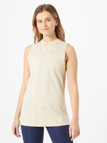 Nike Sportswear Top – béžová: přední strana