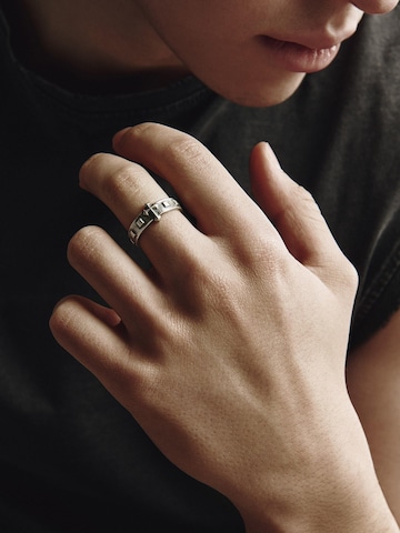 REYTEL Ring 'ROSARIUM' in Zilver: voorkant