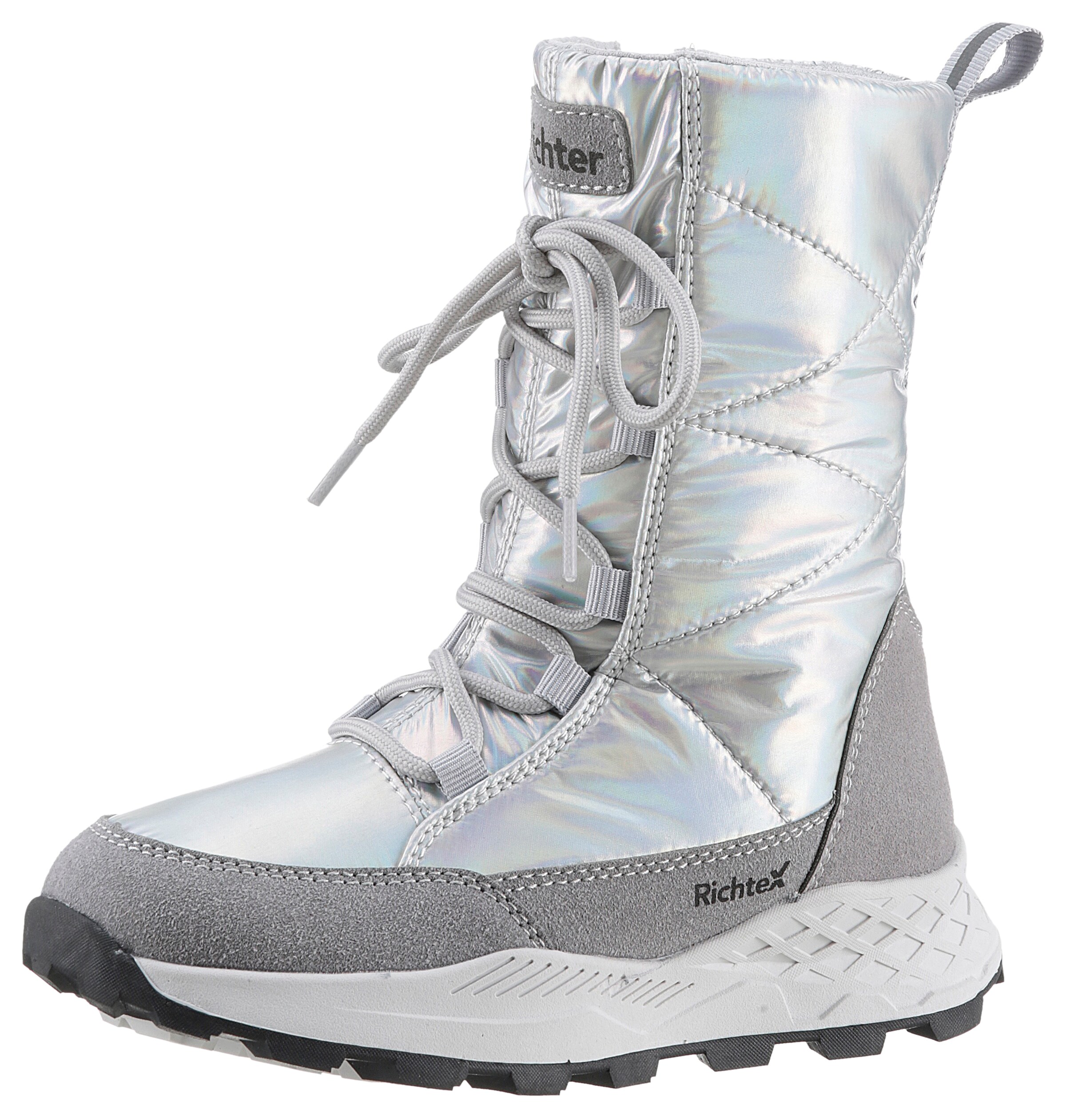Richter Schuhe Stiefel in Silber: Vorderseite