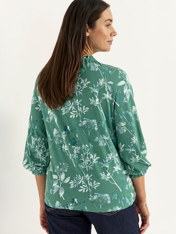 Cellbes of Sweden Gemustertes Jersey-Top mit Rüschenkante in Grün