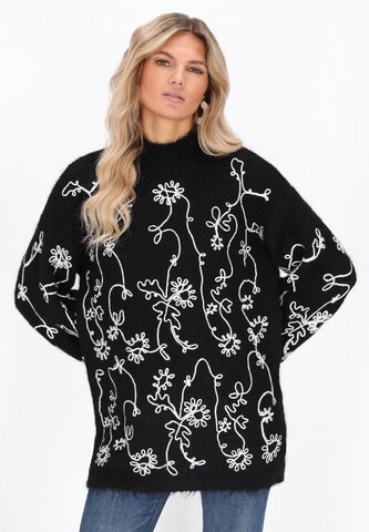 Pull-over usha FESTIVAL en noir : devant