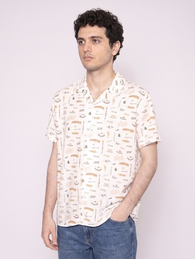 Brava Fabrics Chemise 'Sabros Aloha Shirt White' en M en crème, Vue avec produit
