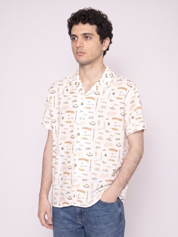 Brava Fabrics Comfort Fit Skjorte 'Sabros Aloha' i beige