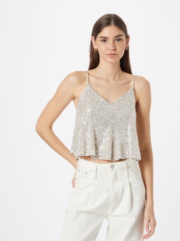 River Island - Blusa em ouro: frente