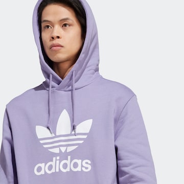 ADIDAS ORIGINALS Sweatshirt 'Adicolor Classics Trefoil' in Lila