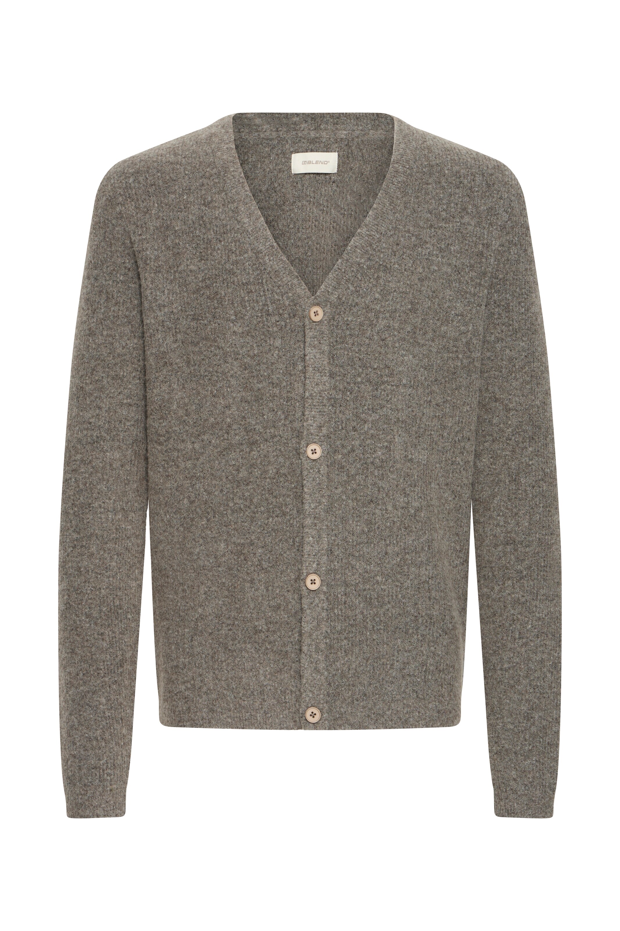 BLEND Cardigan 'BHBRONO' i S i mørkebeige, Produktvisning