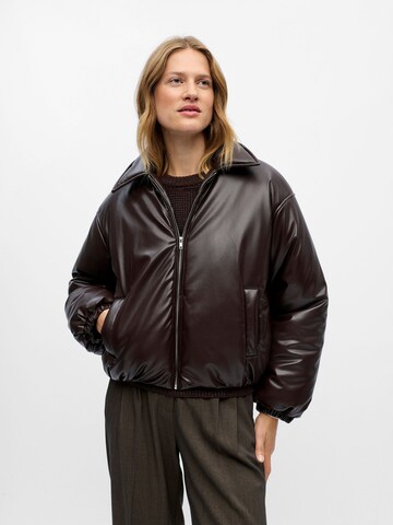Veste mi-saison OBJECT en marron : devant