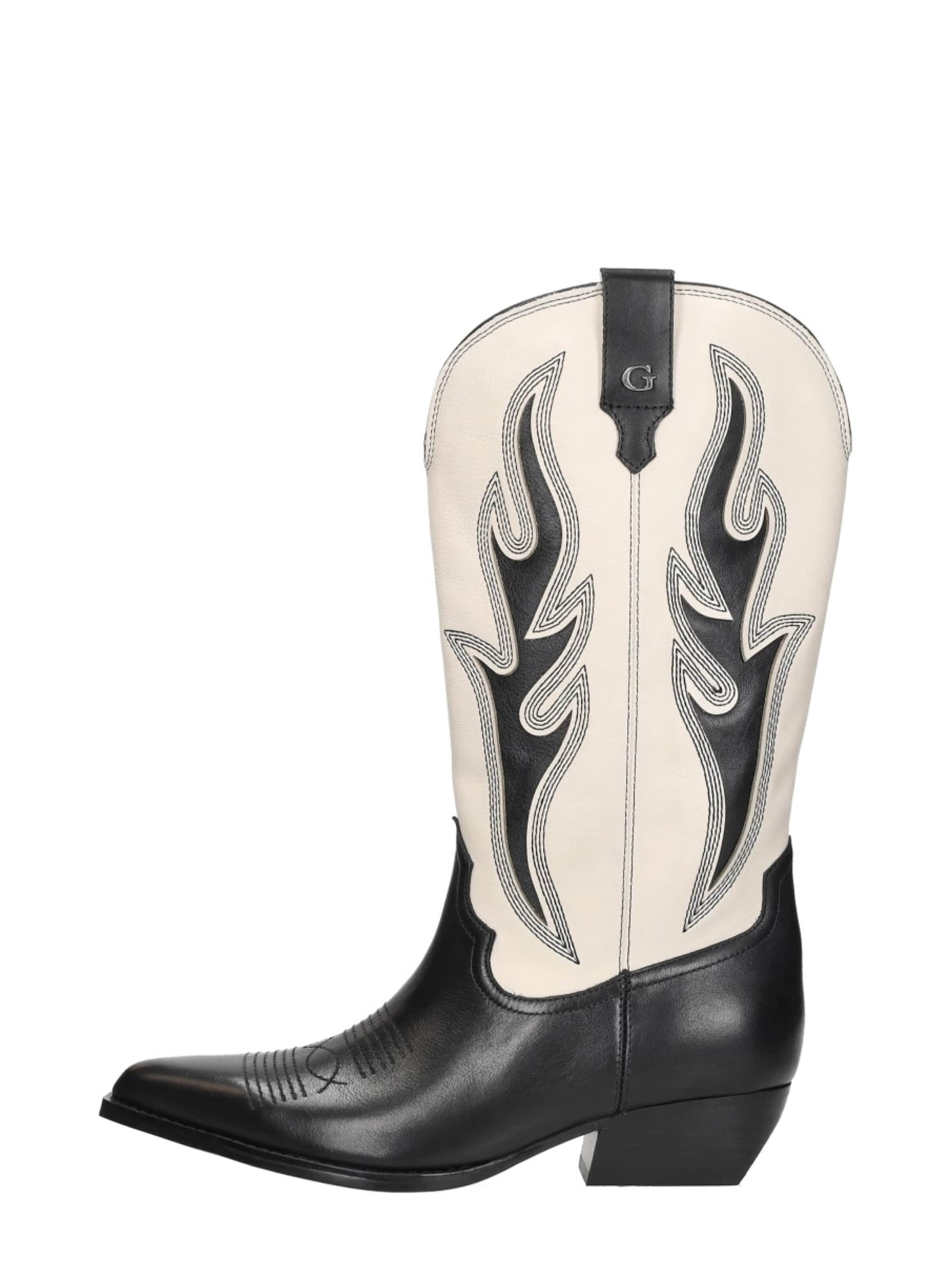 GUESS Cowboylaarzen 'Largena' in Zwart