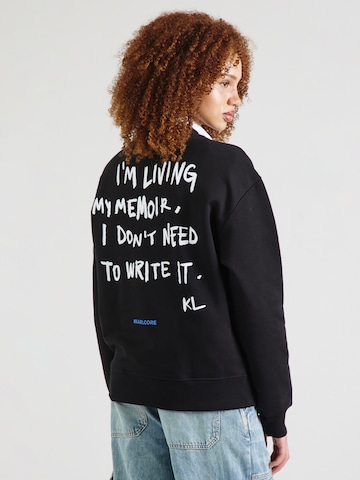 KARL LAGERFELD JEANS Tréning póló - fekete: elől