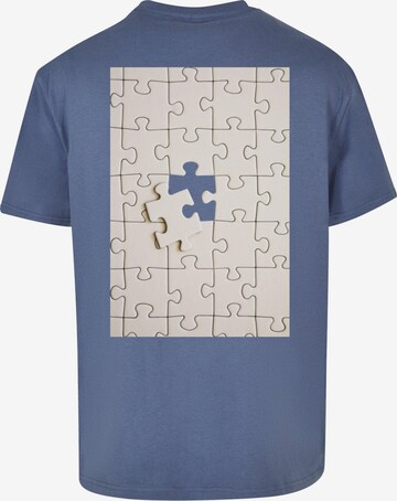 Merchcode T-Shirt 'Missing Peace' in Blau
