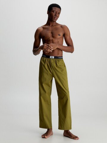 Calvin Klein Underwear Панталон пижама в зелено