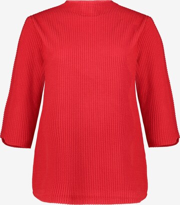 Ulla Popken Sweatshirt in Red: front