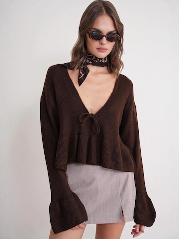 MixRay - Pullover em castanho: frente