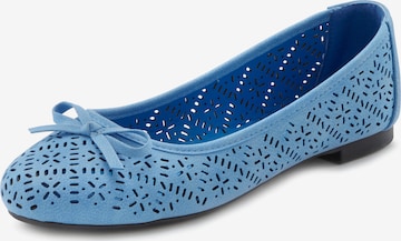 LASCANA Ballet Flats in Blue: front