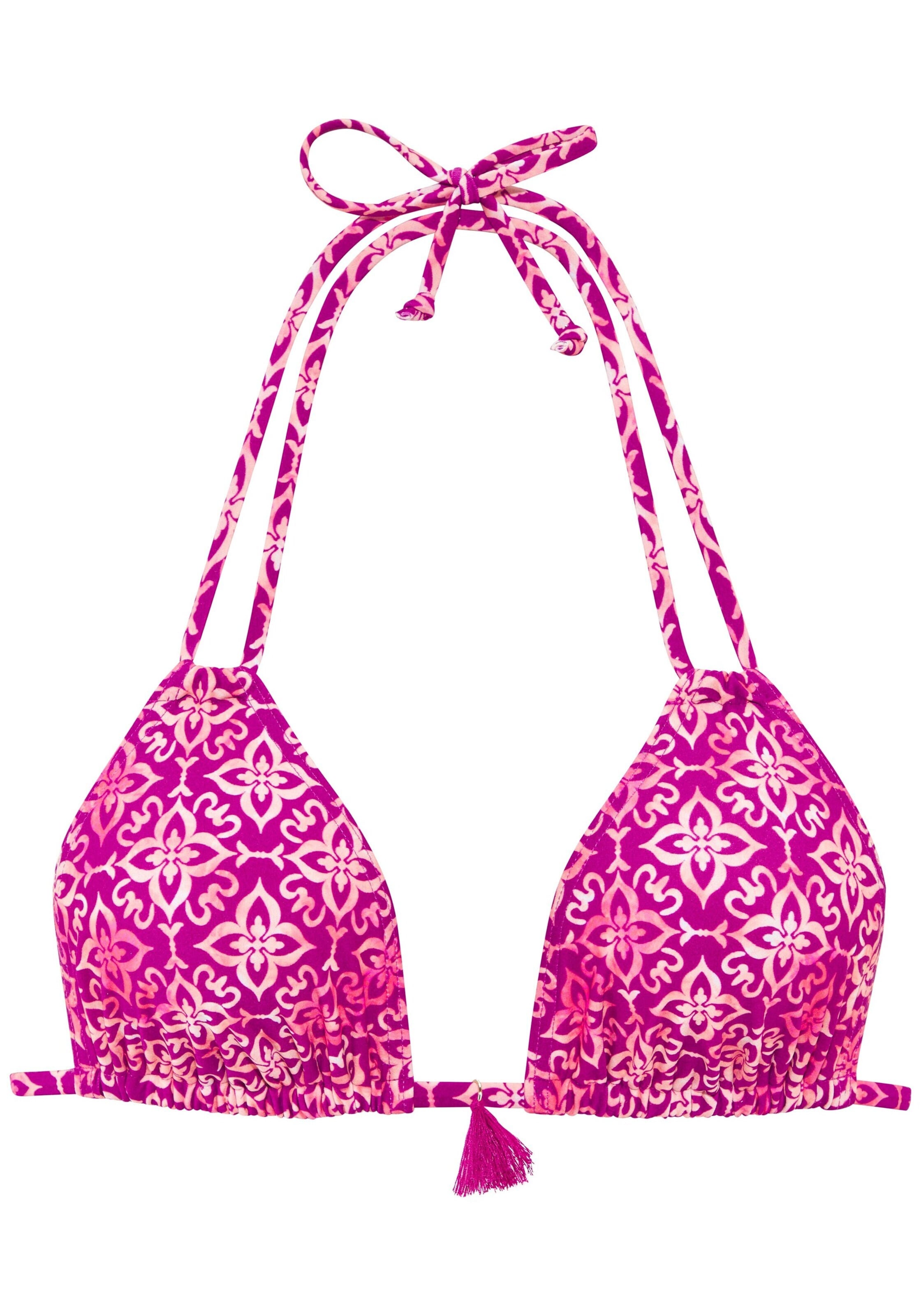 VIVANCE - Triángulo Top de bikini en rojo: frente