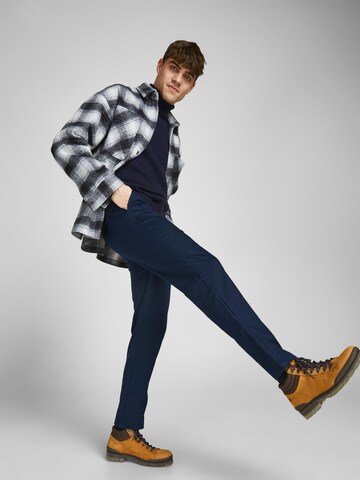 JACK & JONES Loose fit Chino Pants 'Kane Pablo' in Blue